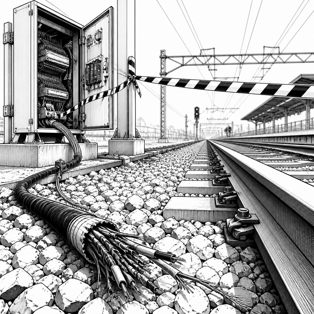 Vandalismus an Bahnkabeln in NRW: Fernverkehr großflächig gestört Vandalismus an Bahnkabeln in NRW: Fernverkehr großflächig gestört