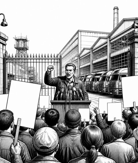 ai-vw-union-leader-press-factory-gates