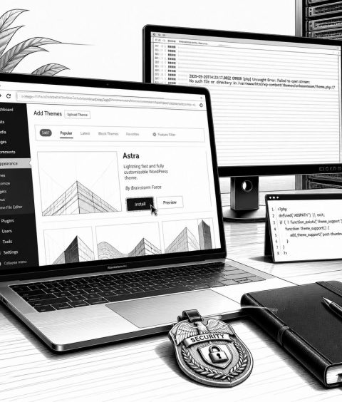 ai-wordpress-click2shell-theme-install