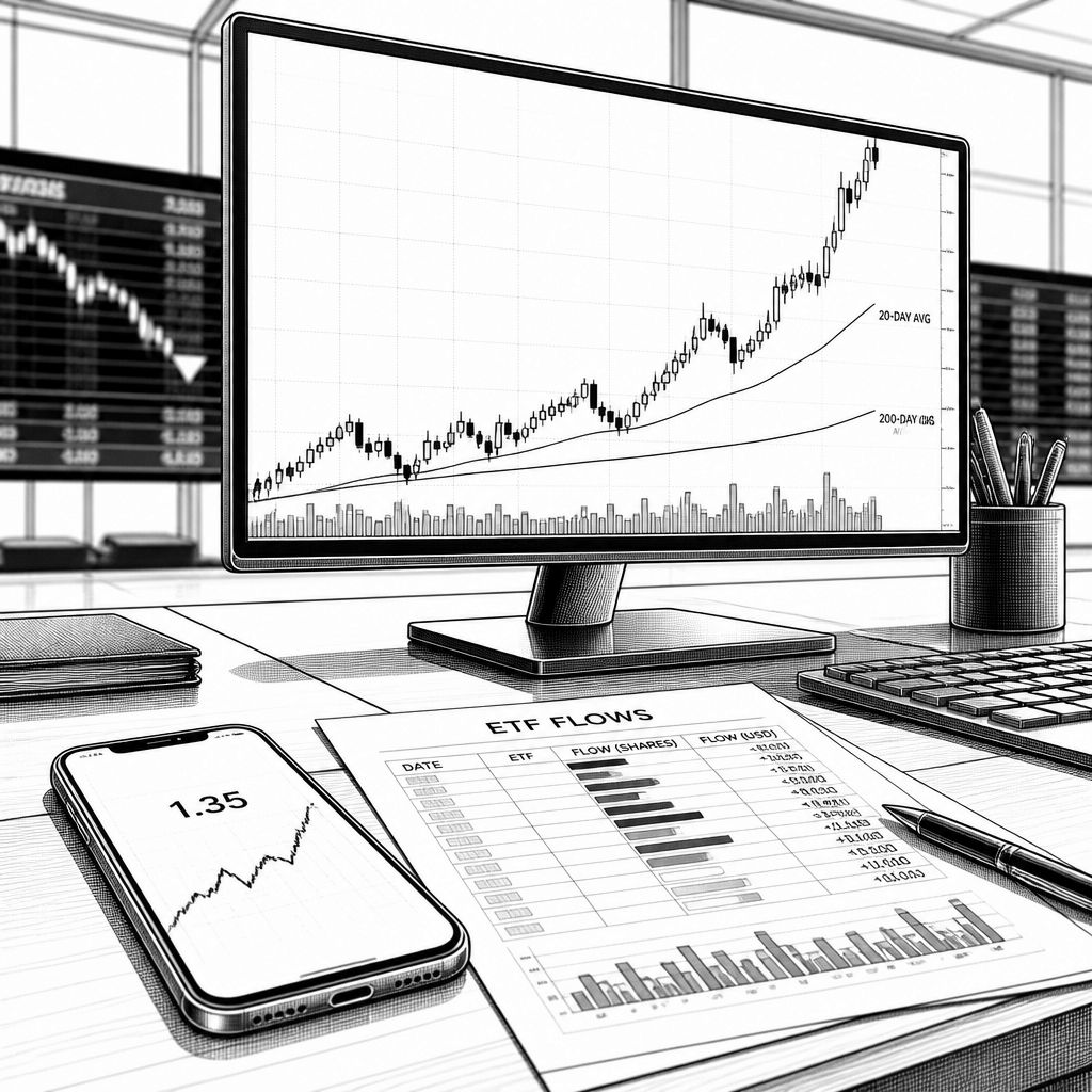 XRP bleibt über 1,35 US-Dollar – technische Marken, ETF-Flows und Korrelation XRP bleibt über 1,35 US-Dollar – technische Marken, ETF-Flows und Korrelation