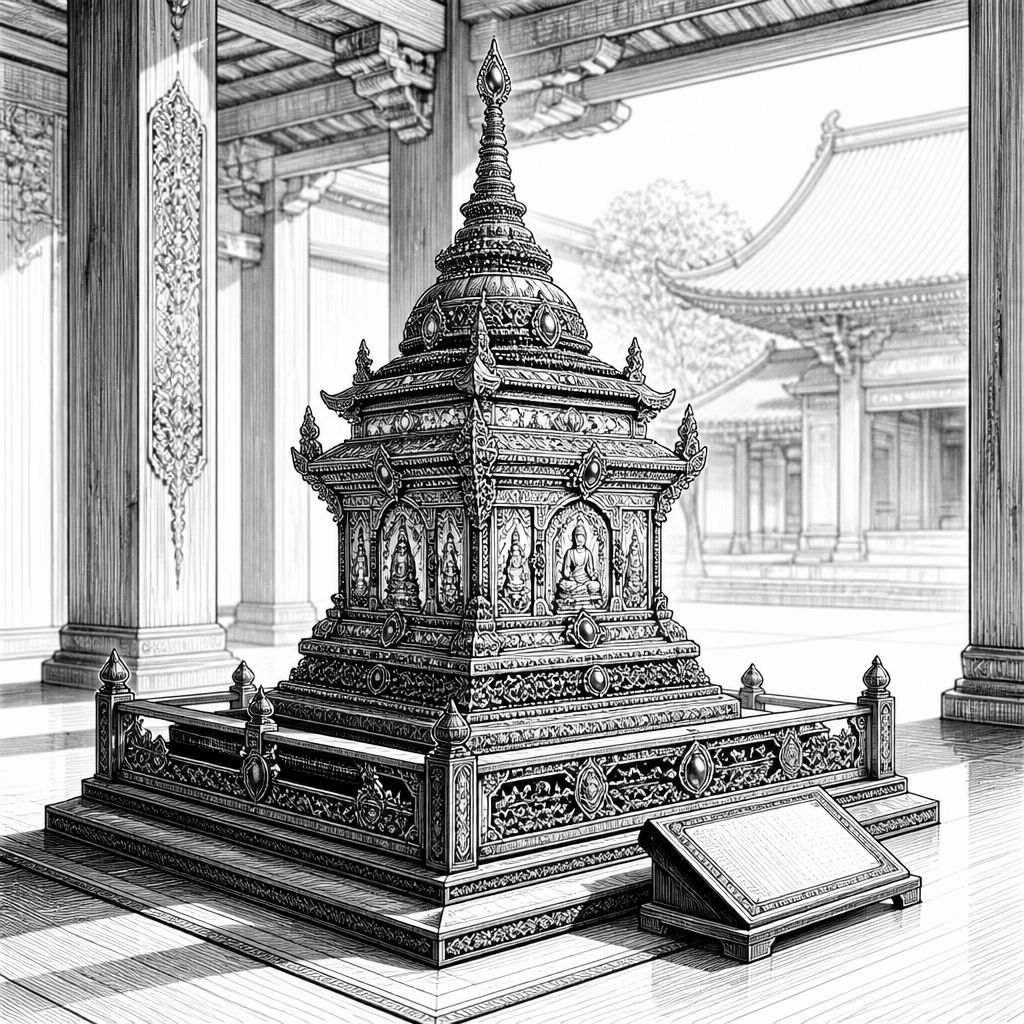 Zahntempel in Kandy: neuer goldener Reliquienschrein mit 86,04 Kilogramm Zahntempel in Kandy: neuer goldener Reliquienschrein mit 86,04 Kilogramm
