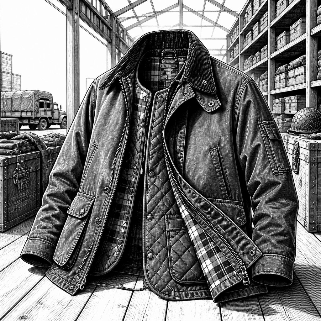 Barbour x Norbit: 3-in-1 Casual Jacket im Military-Surplus-Look Barbour x Norbit: 3-in-1 Casual Jacket im Military-Surplus-Look