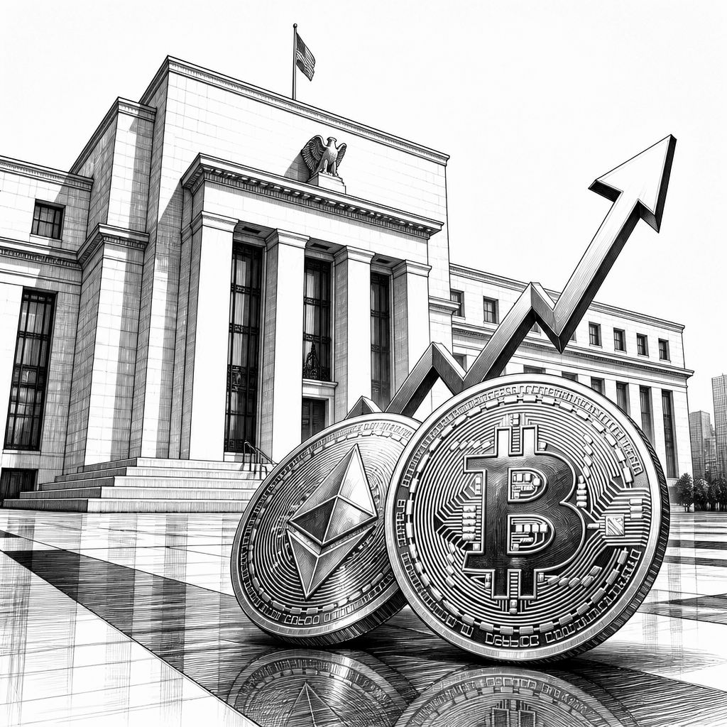 Krypto-Kurse steigen nach Fed-Zinsentscheidung: Bitcoin und Ethereum im frühen Plus Krypto-Kurse steigen nach Fed-Zinsentscheidung: Bitcoin und Ethereum im frühen Plus