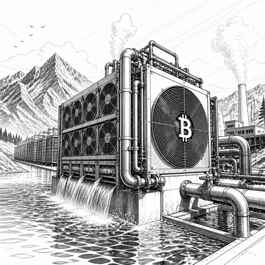 Bitcoin-Wasserfußabdruck: Warum eine Transaktion laut Studie 16.000 Liter erreichen kann Bitcoin-Wasserfußabdruck: Warum eine Transaktion laut Studie 16.000 Liter erreichen kann