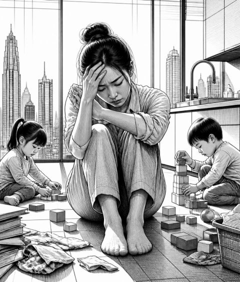 chinas-zwei-kind-politik-mehr-depressionen-frauen