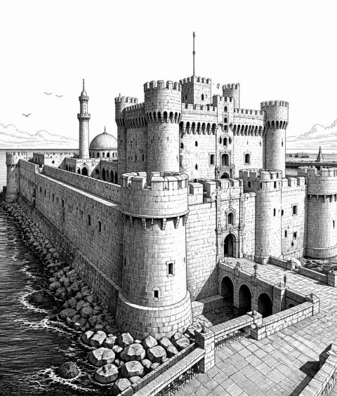 citadel-of-qaitbay-alexandria-mamlukenfestung-hafen-leuchtturm