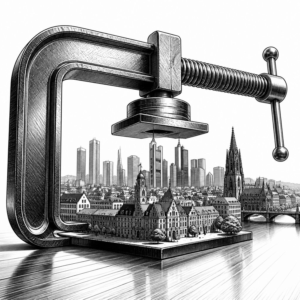 Frankfurt muss sparen: Hessen drosselt Stellenaufbau und freiwillige Ausgaben Frankfurt muss sparen: Hessen drosselt Stellenaufbau und freiwillige Ausgaben