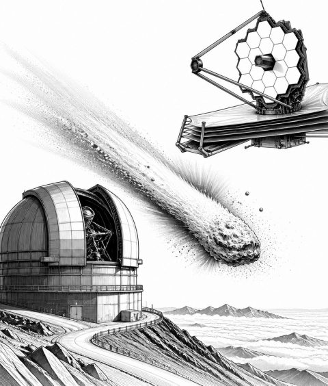 gemini-jwst-450p-loneos-coma-co2-staub