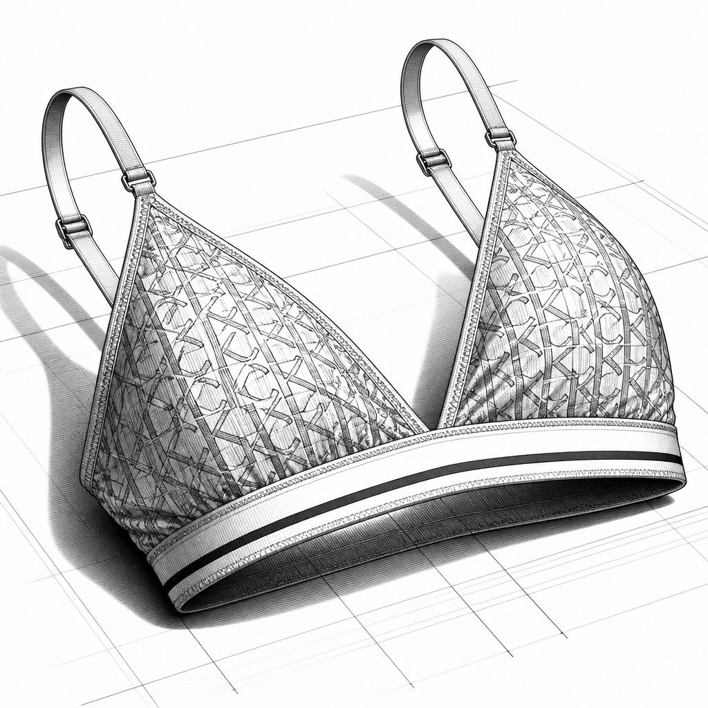 KI-gestützte Produktdaten: CK Monogram Bralette Bikini Top für 49,90 Euro KI-gestützte Produktdaten: CK Monogram Bralette Bikini Top für 49,90 Euro