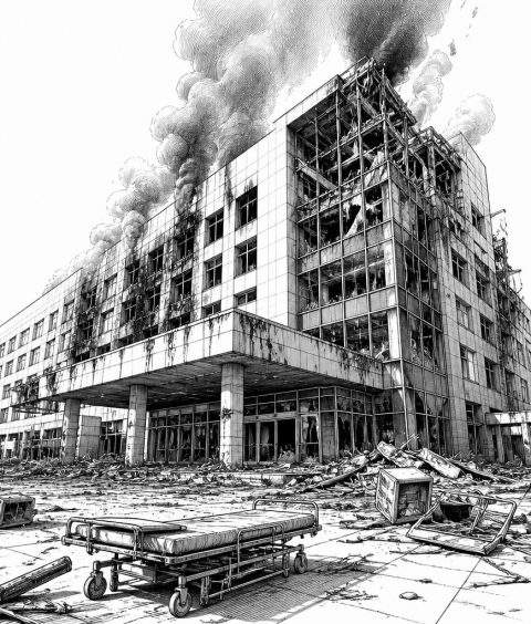 kiew-klinik-angriff-brand-wissenschaftsgebaeude