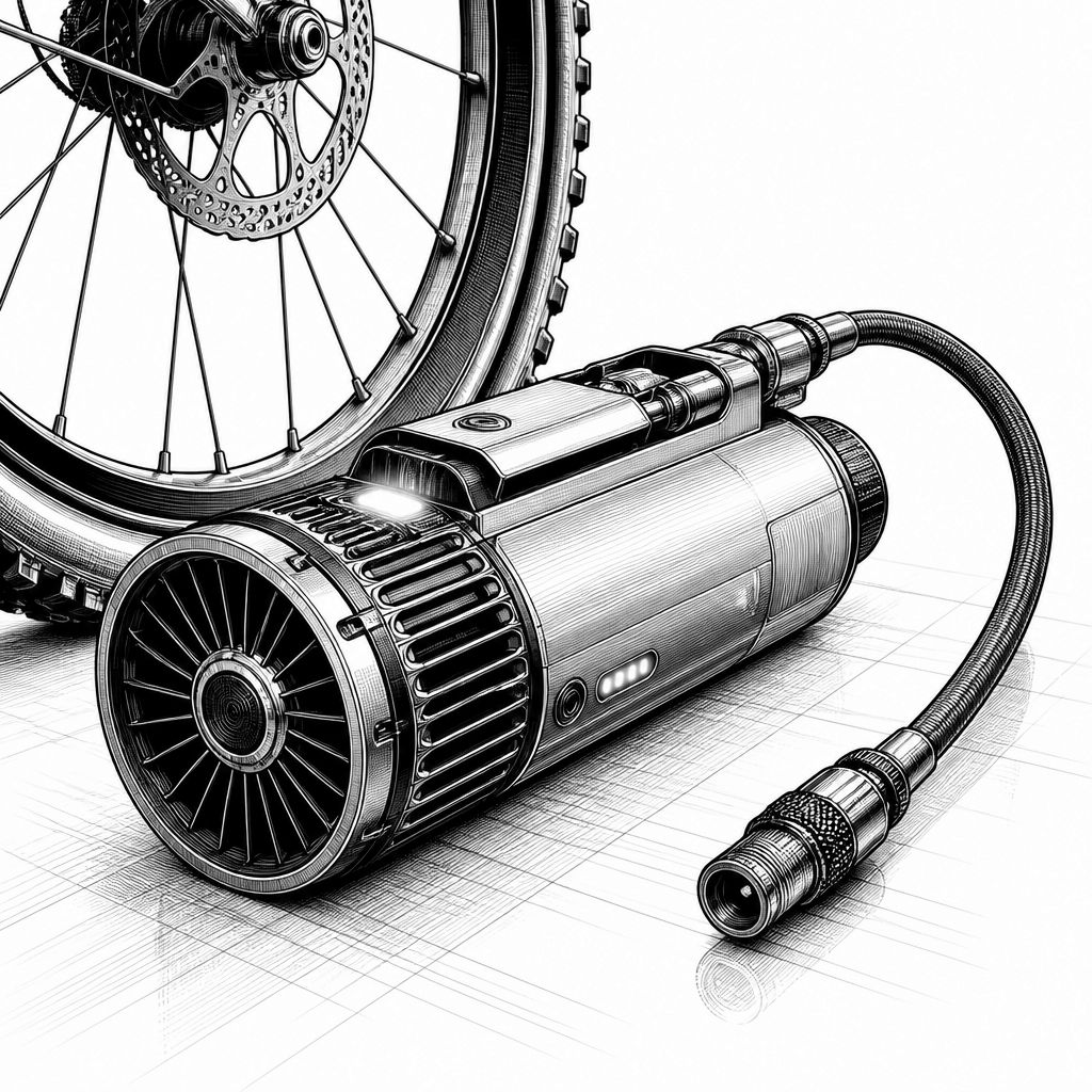 Lezyne E-Drive: Minikompressor mit Wechselakku und aktivem Kühllüfter Lezyne E-Drive: Minikompressor mit Wechselakku und aktivem Kühllüfter