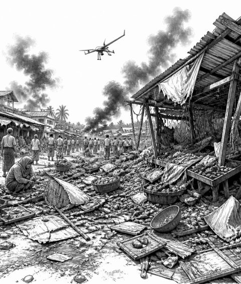 luftangriff-rakhine-kyaunktaw-dutzende-drohnenkrieg