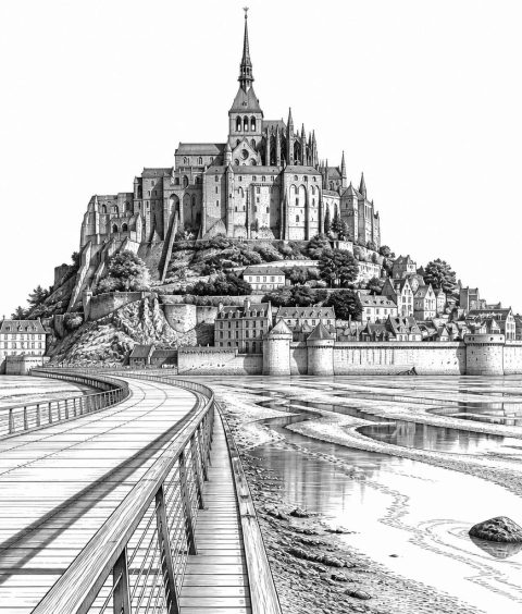 mont-saint-michel-abtei-felsen-gezeiten