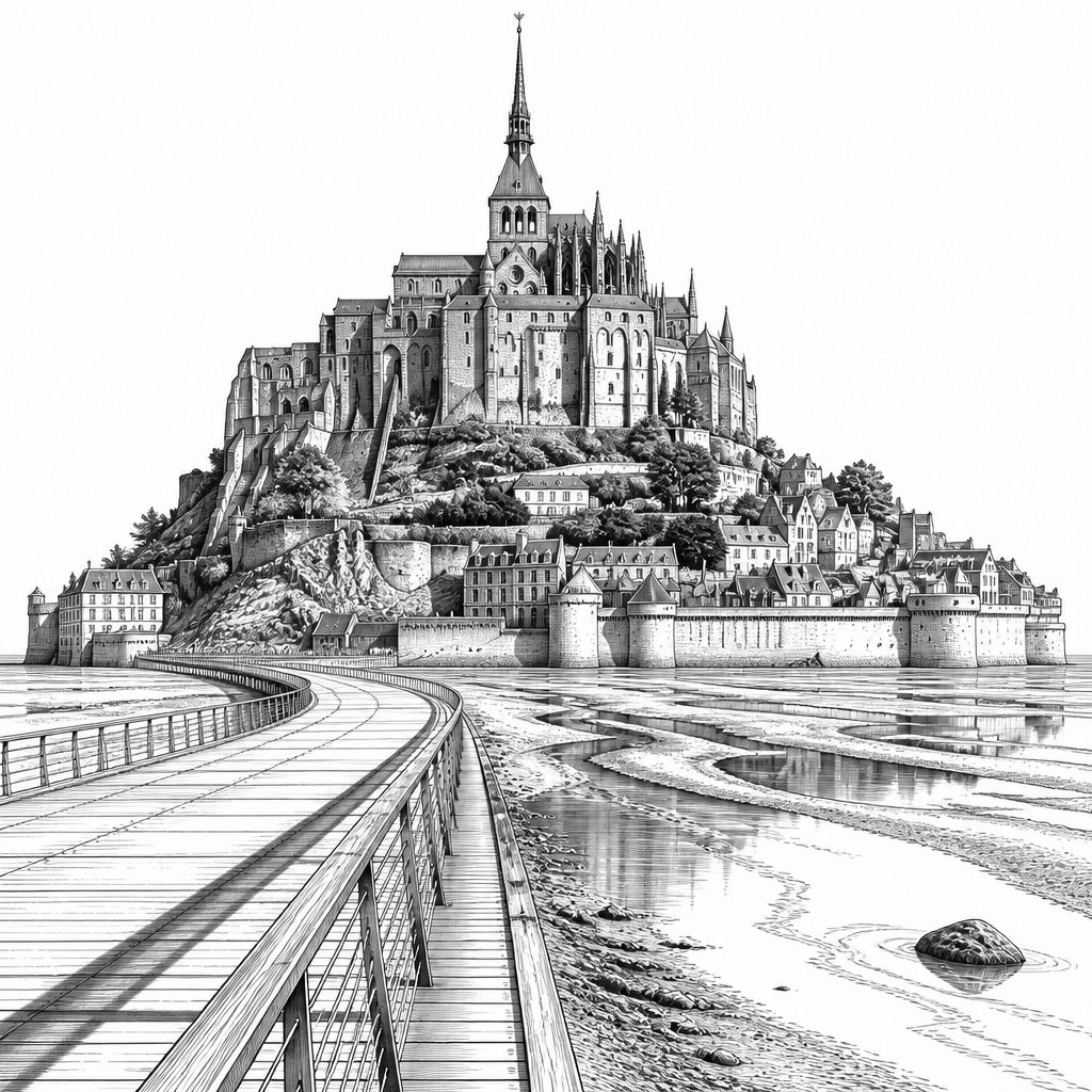 Mont-Saint-Michel: Abtei auf dem Felsen, Gezeiten und Geschichte im Überblick Mont-Saint-Michel: Abtei auf dem Felsen, Gezeiten und Geschichte im Überblick