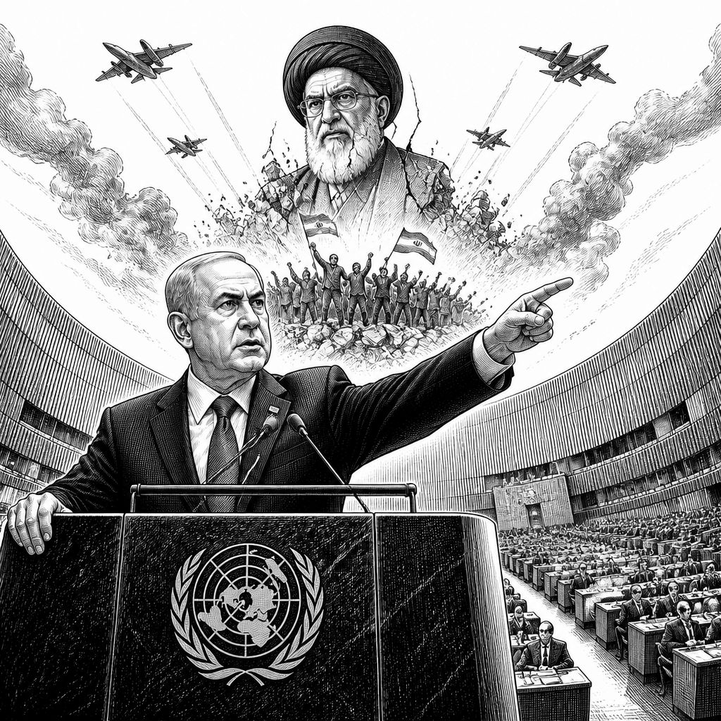 Netanjahu fordert Sturz der iranischen Führung: Rede vor der UN Netanjahu fordert Sturz der iranischen Führung: Rede vor der UN