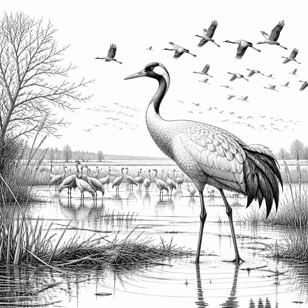 Tausende Kraniche kehren nach dem Vogelgrippe-Sterben zurück – Risiko bleibt schwer planbar Tausende Kraniche kehren nach dem Vogelgrippe-Sterben zurück – Risiko bleibt schwer planbar