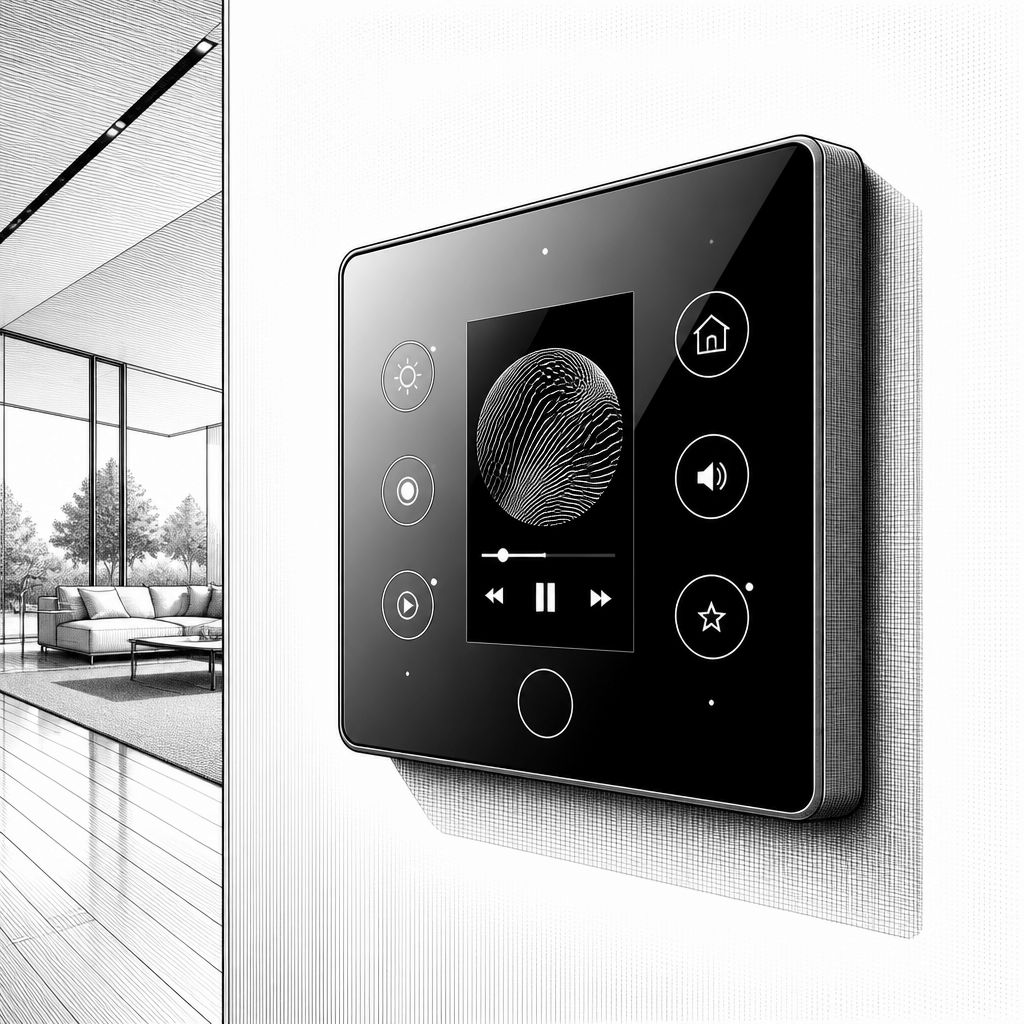 Tewke Tap: Smartes Lichtschalter-Panel mit OLED, Matter und Sonos Music View Tewke Tap: Smartes Lichtschalter-Panel mit OLED, Matter und Sonos Music View
