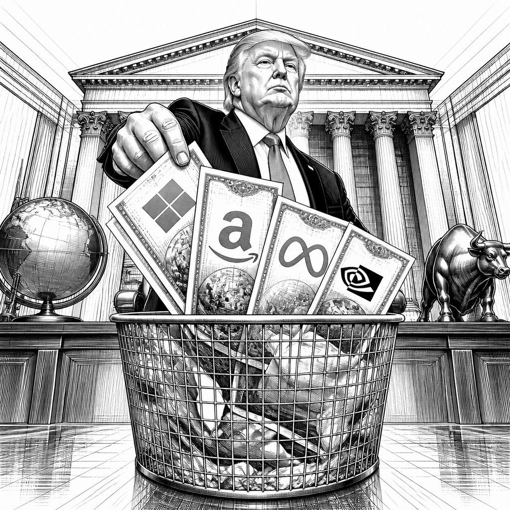 Trump verkauft große Tech-Bestände: Microsoft, Amazon, Meta und Nvidia im Fokus Trump verkauft große Tech-Bestände: Microsoft, Amazon, Meta und Nvidia im Fokus