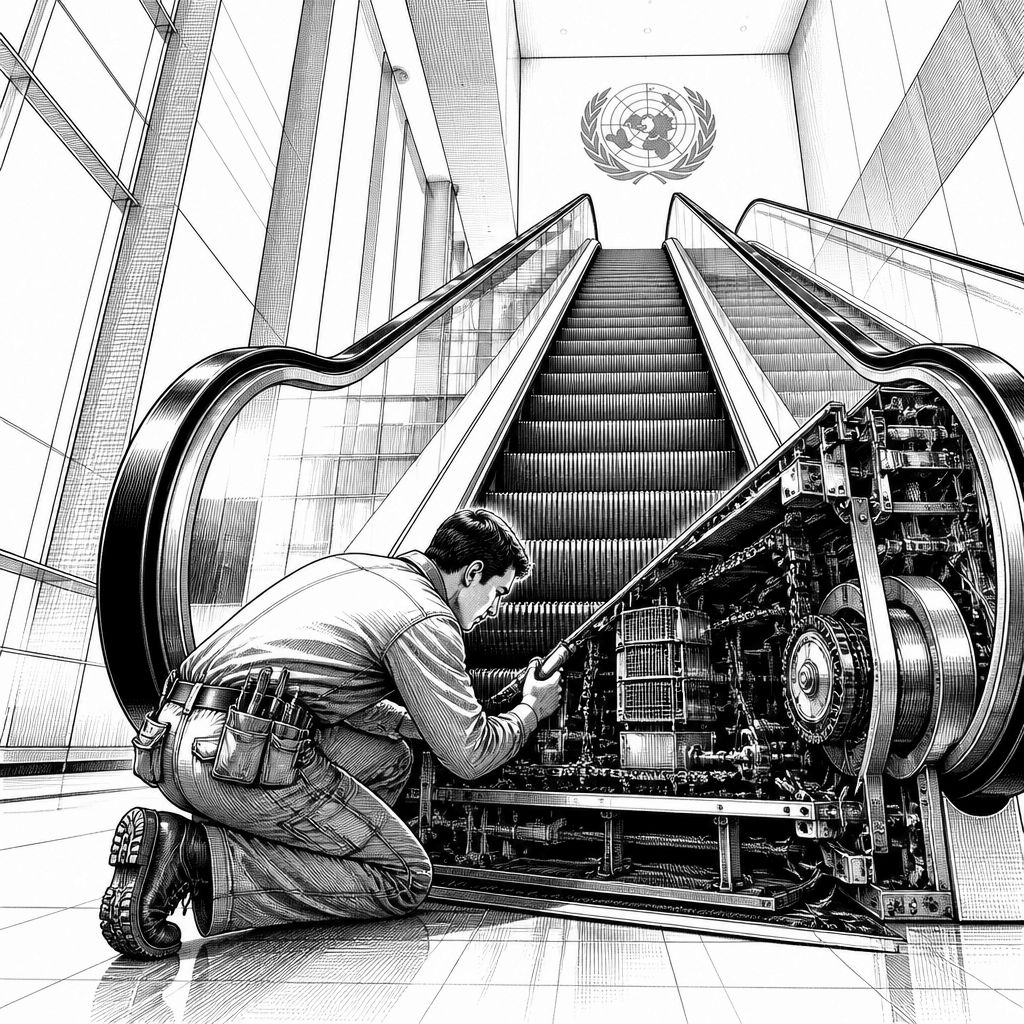 UN kontrolliert Rolltreppen vor Trumps erneuter Rede – Rückblick auf „Rolltreppen-Gate“ UN kontrolliert Rolltreppen vor Trumps erneuter Rede – Rückblick auf „Rolltreppen-Gate“