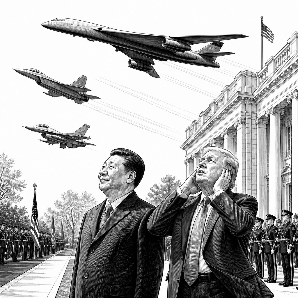 US-Militärvorführung zu Xi: Trump reagiert auf B-1-Lärm, Technik im Fokus US-Militärvorführung zu Xi: Trump reagiert auf B-1-Lärm, Technik im Fokus