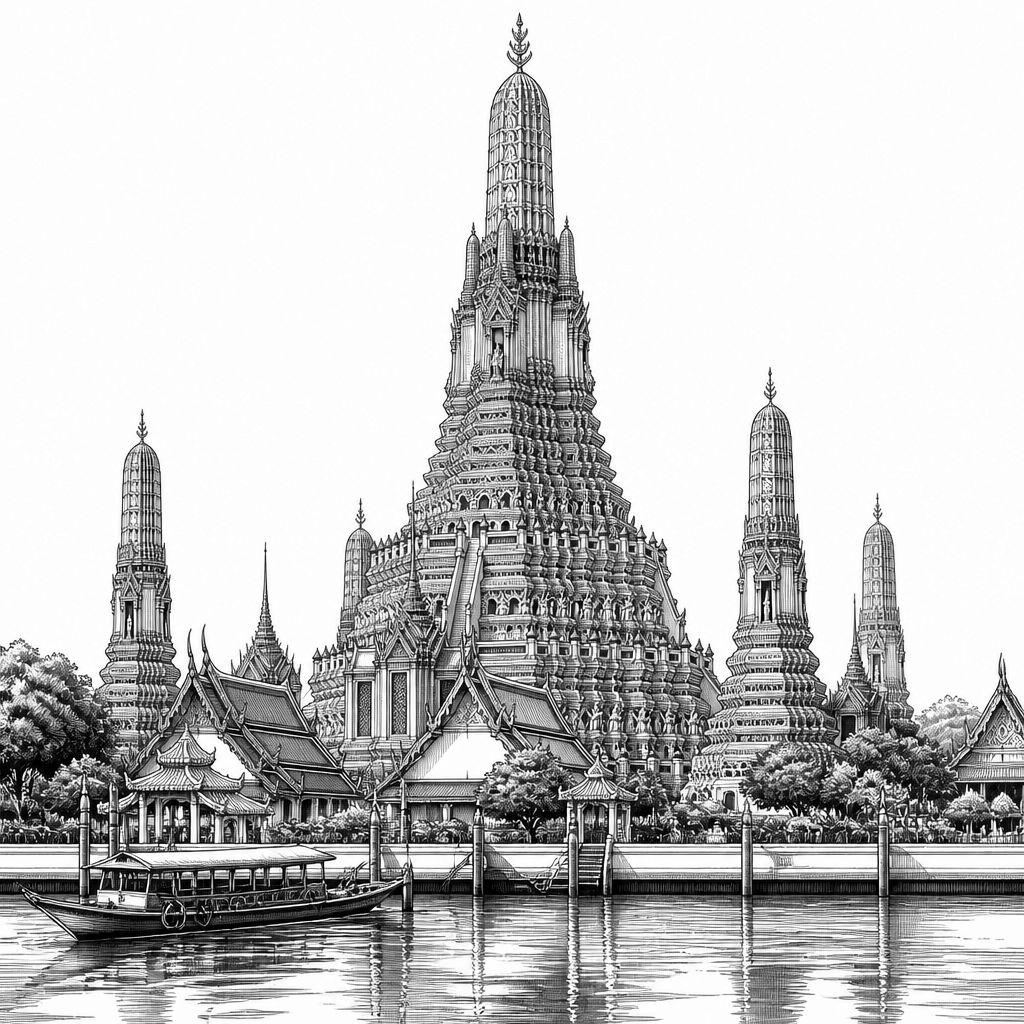 Wat Arun in Bangkok: Porzellanprang am Chao-Phraya und seine Geschichte Wat Arun in Bangkok: Porzellanprang am Chao-Phraya und seine Geschichte