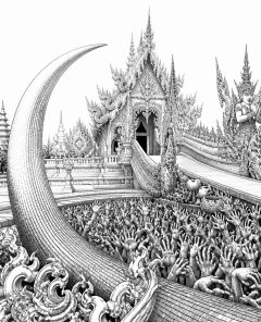 wat-rong-khun-weisser-tempel-chiang-rai-kunst
