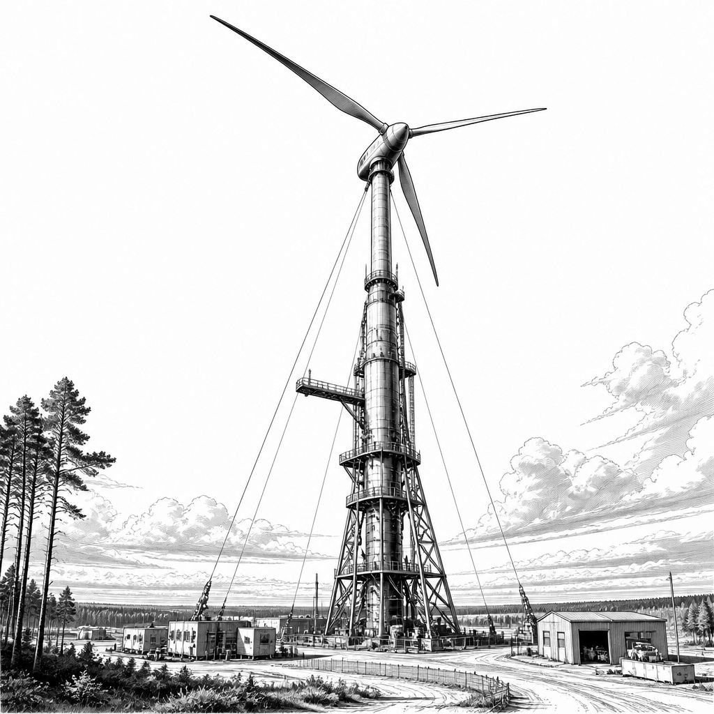 365-Meter-Höhenwindrad: Gicon testet XXL-Windkraftmodell in Brandenburg 365-Meter-Höhenwindrad: Gicon testet XXL-Windkraftmodell in Brandenburg
