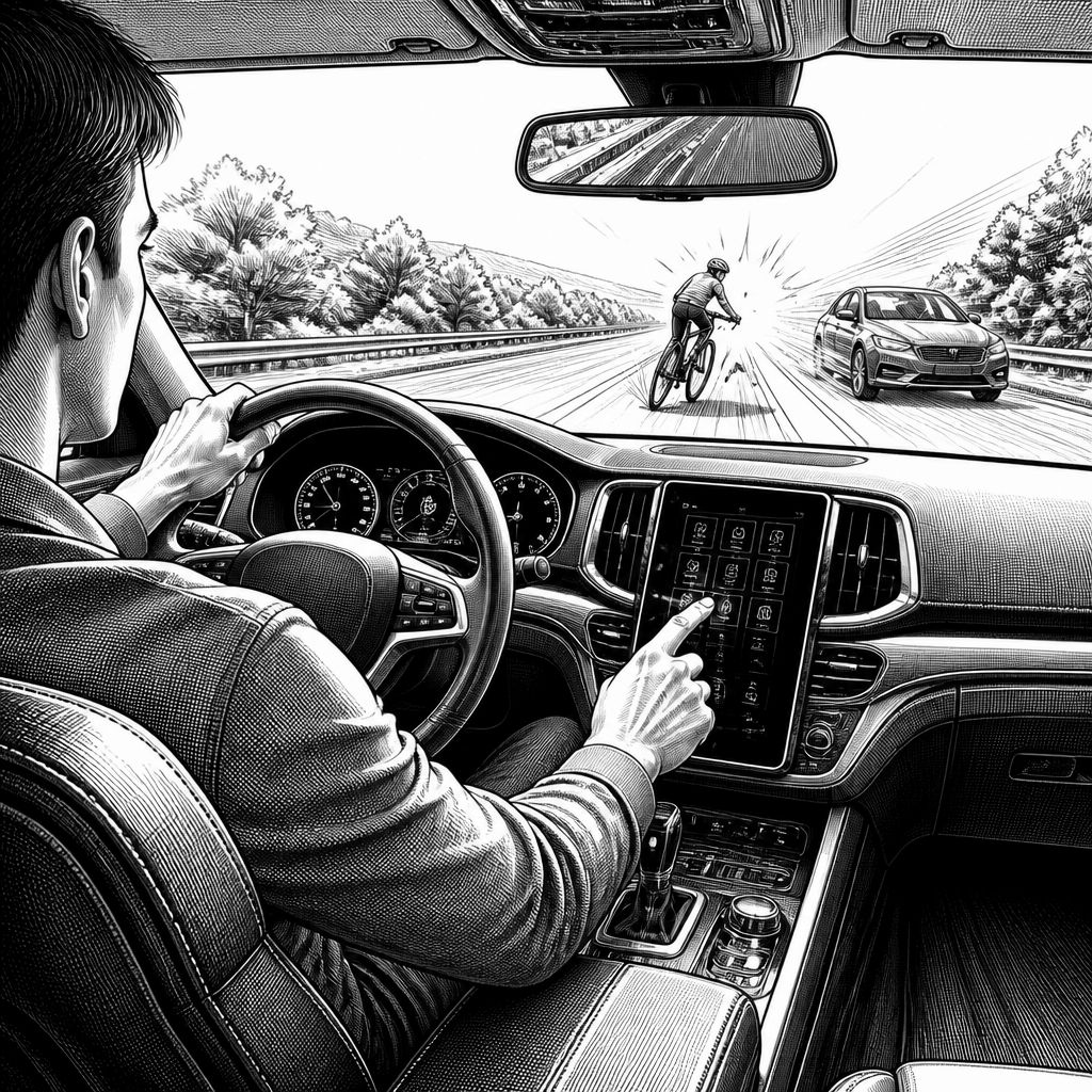 Ablenkung am Steuer: Allianz-Zahlen sehen mehr Unfälle durch Touchscreen Ablenkung am Steuer: Allianz-Zahlen sehen mehr Unfälle durch Touchscreen