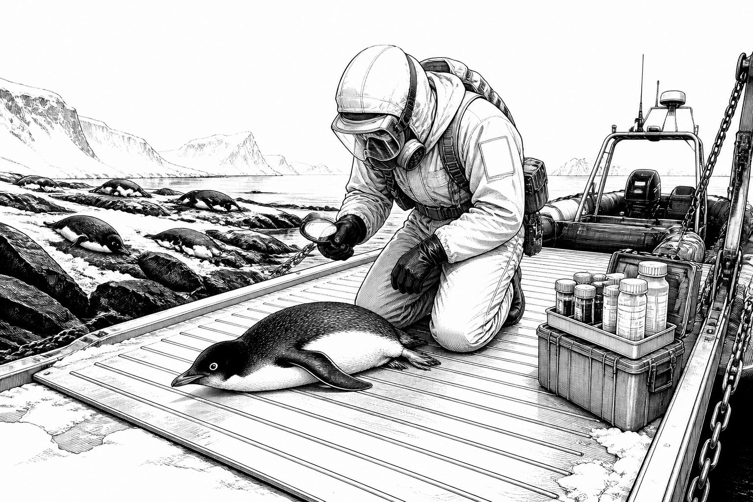 Adélie-Pinguine sterben: Vogelgrippe als Verdächtige, doch Bakterien waren’s Adélie-Pinguine sterben: Vogelgrippe als Verdächtige, doch Bakterien waren’s
