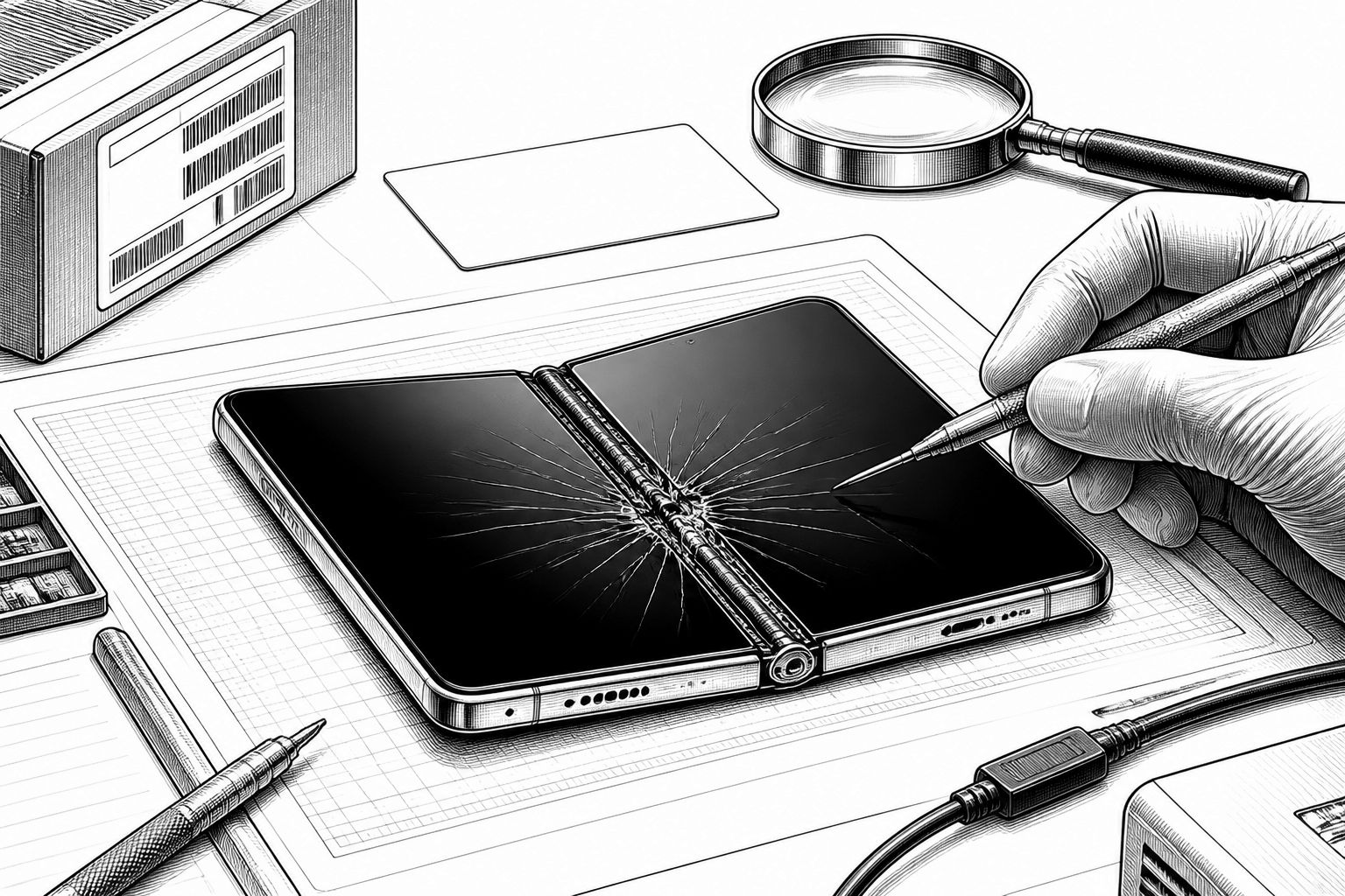 Apple „iPhone Duo“: Bruch am Scharnier sorgt für „Crackgate“-Diskussion Apple „iPhone Duo“: Bruch am Scharnier sorgt für „Crackgate“-Diskussion