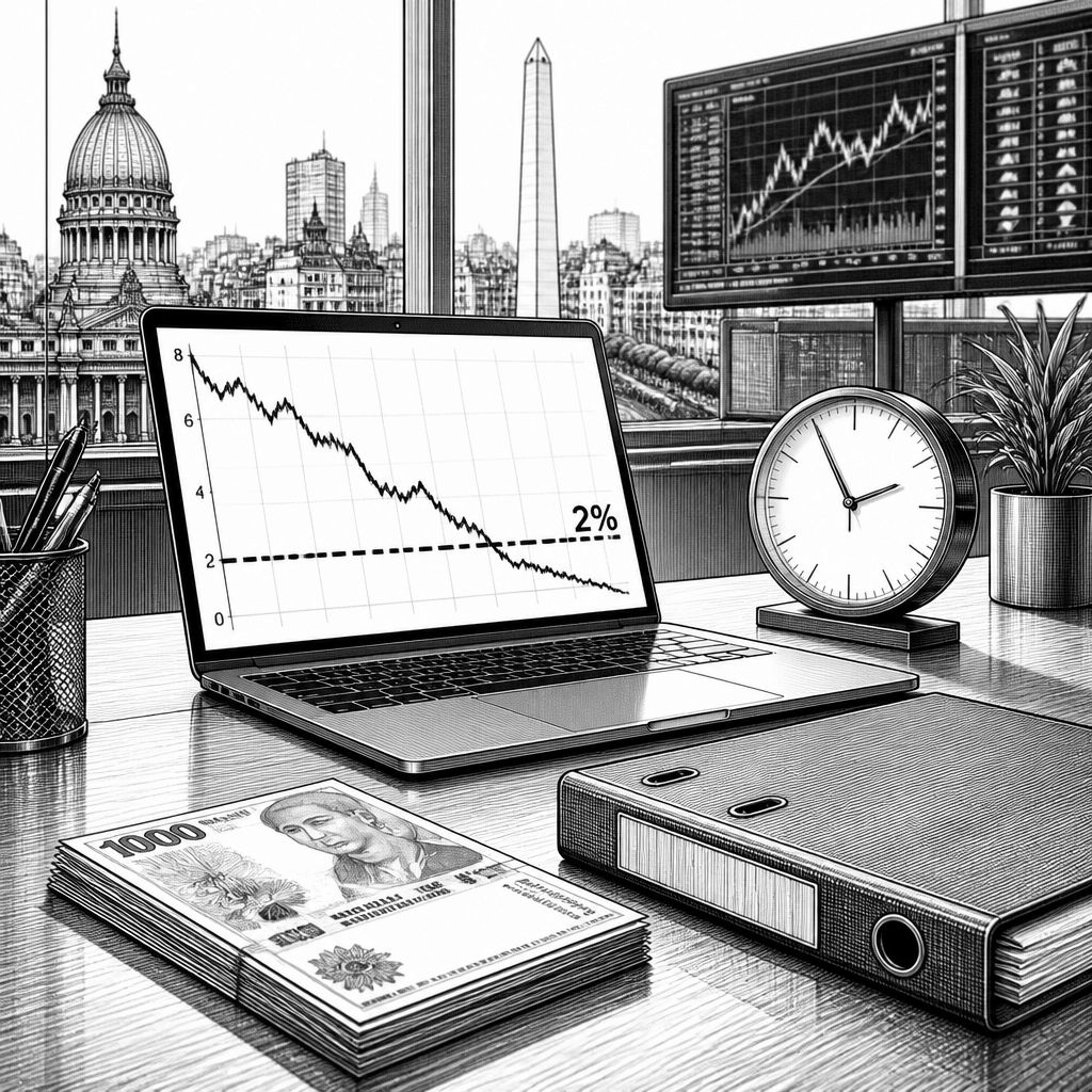 Argentiniens Inflation: Unter 2 % monatlich als Bruch mit der alten Dynamik Argentiniens Inflation: Unter 2 % monatlich als Bruch mit der alten Dynamik