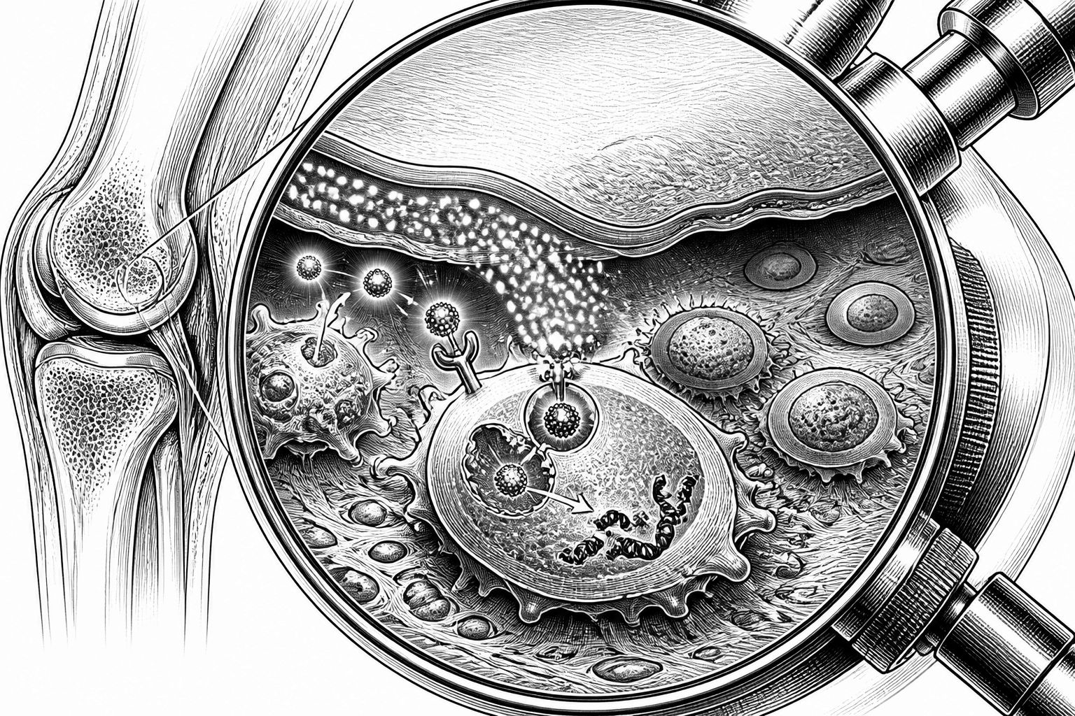 SiRNA gegen CD74: Arthrose-Entzündung bei Mäusen gezielt gebremst SiRNA gegen CD74: Arthrose-Entzündung bei Mäusen gezielt gebremst