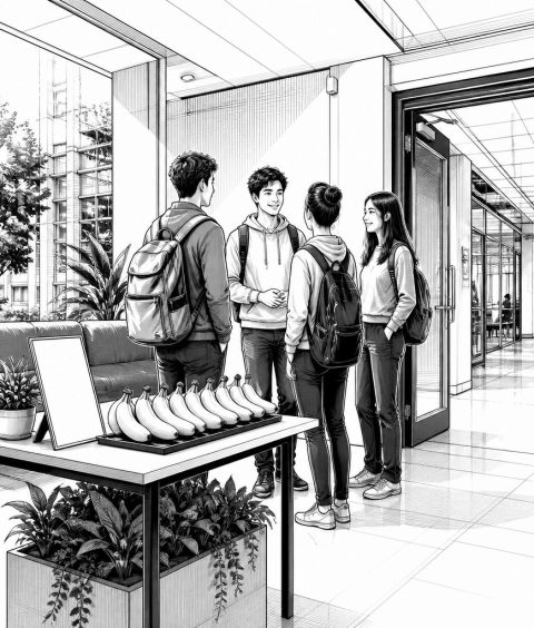 ai-banana-lounge-campus-free-bananas
