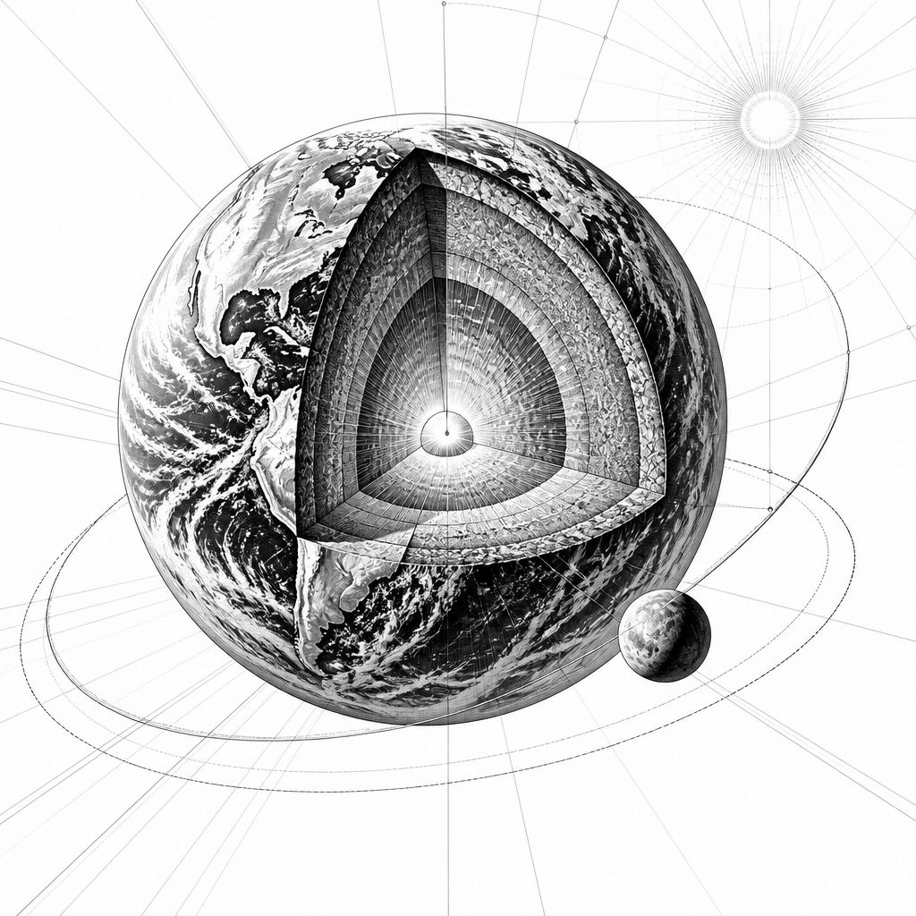 Baryzentrum der Erde: So liegt der Schwerpunkt von Erde–Mond und Erde–Sonne Baryzentrum der Erde: So liegt der Schwerpunkt von Erde–Mond und Erde–Sonne
