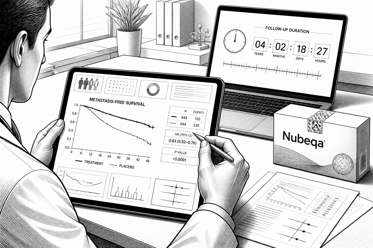 Bayer-Studienupdate zu Nubeqa: Darolutamid senkt bei frühem Prostatakrebs Metastasen- und Todesrisiko Bayer-Studienupdate zu Nubeqa: Darolutamid senkt bei frühem Prostatakrebs Metastasen- und Todesrisiko