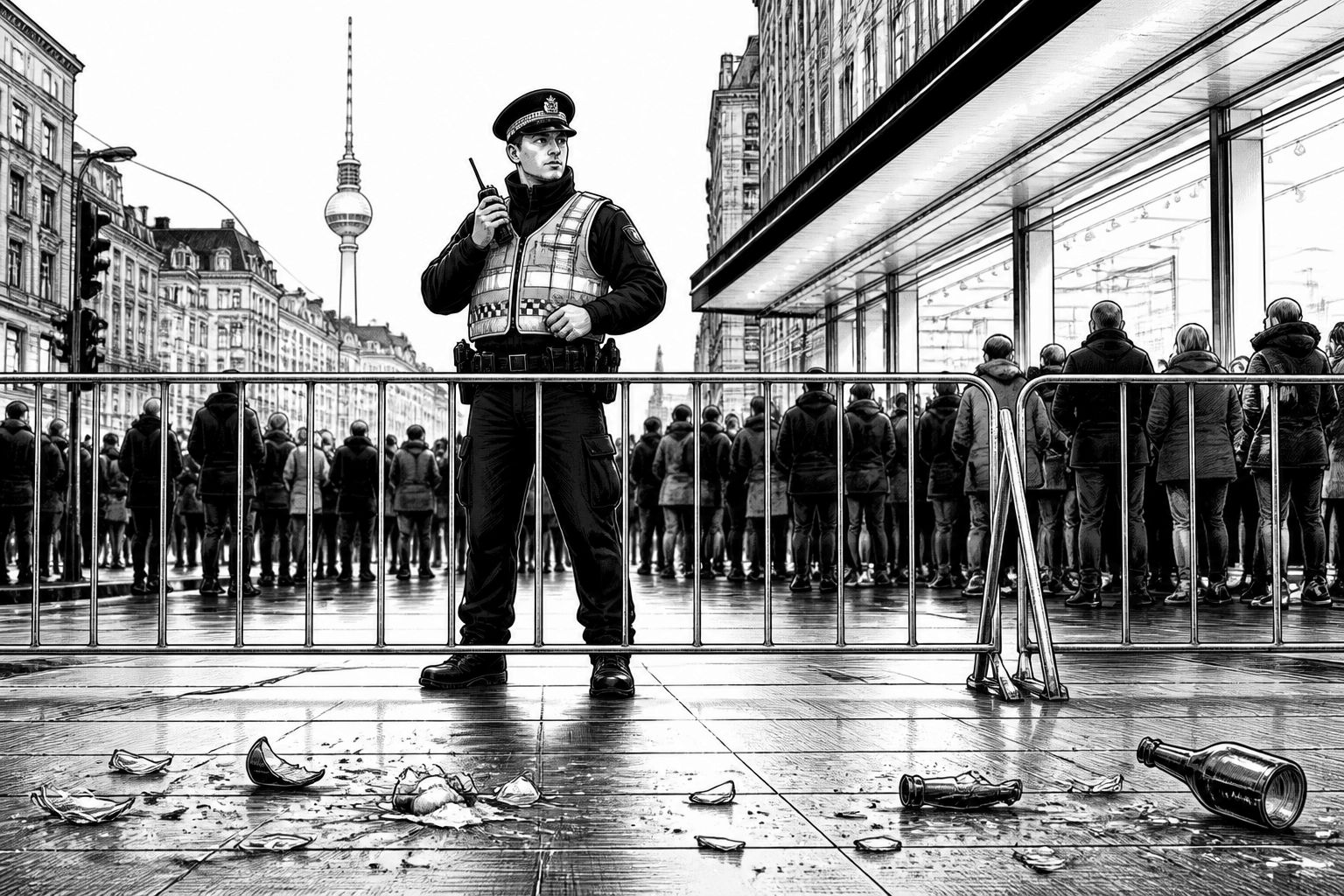 Eier- und Flaschenwürfe bei Demo nahe Hackescher Höfe in Berlin Eier- und Flaschenwürfe bei Demo nahe Hackescher Höfe in Berlin