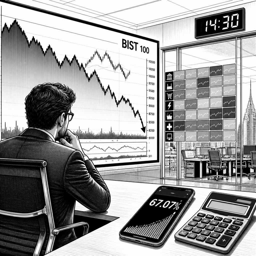 BIST 100 rutscht nach US-Inflation ab: 23 Punkte Minus bis Mittag BIST 100 rutscht nach US-Inflation ab: 23 Punkte Minus bis Mittag