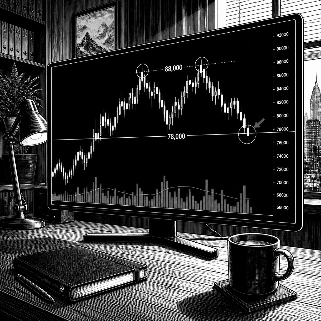 Bitcoin-Doppelspitze bei 88.000 USD: Entscheidet 78.000 über den nächsten Move? Bitcoin-Doppelspitze bei 88.000 USD: Entscheidet 78.000 über den nächsten Move?