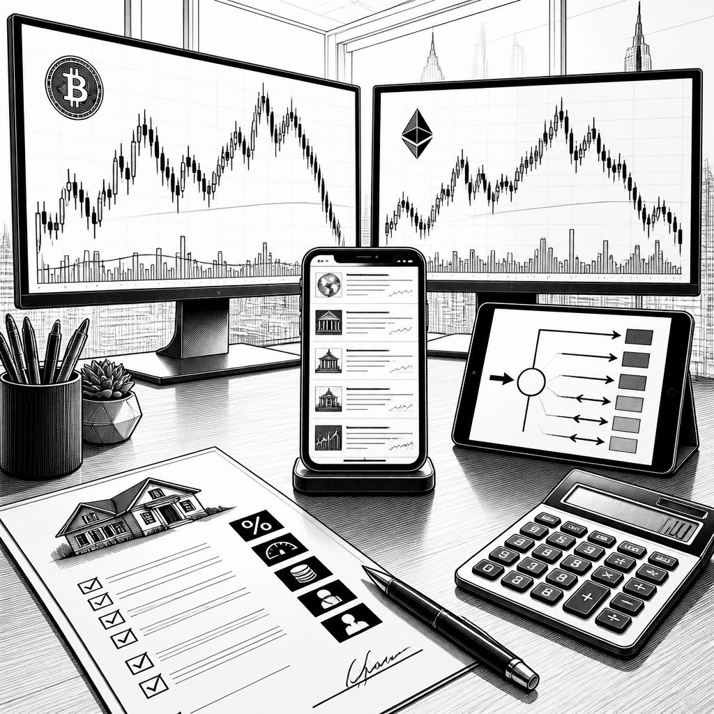 Bitcoin und Ethereum unter Druck: Makro-Sorgen und neue Regeln für Krypto-Hypotheken Bitcoin und Ethereum unter Druck: Makro-Sorgen und neue Regeln für Krypto-Hypotheken