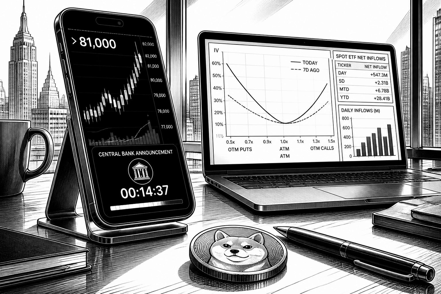 Bitcoin über 81.000 US-Dollar: Fed-Entscheidung rückt näher, Memecoins treiben Altcoins Bitcoin über 81.000 US-Dollar: Fed-Entscheidung rückt näher, Memecoins treiben Altcoins