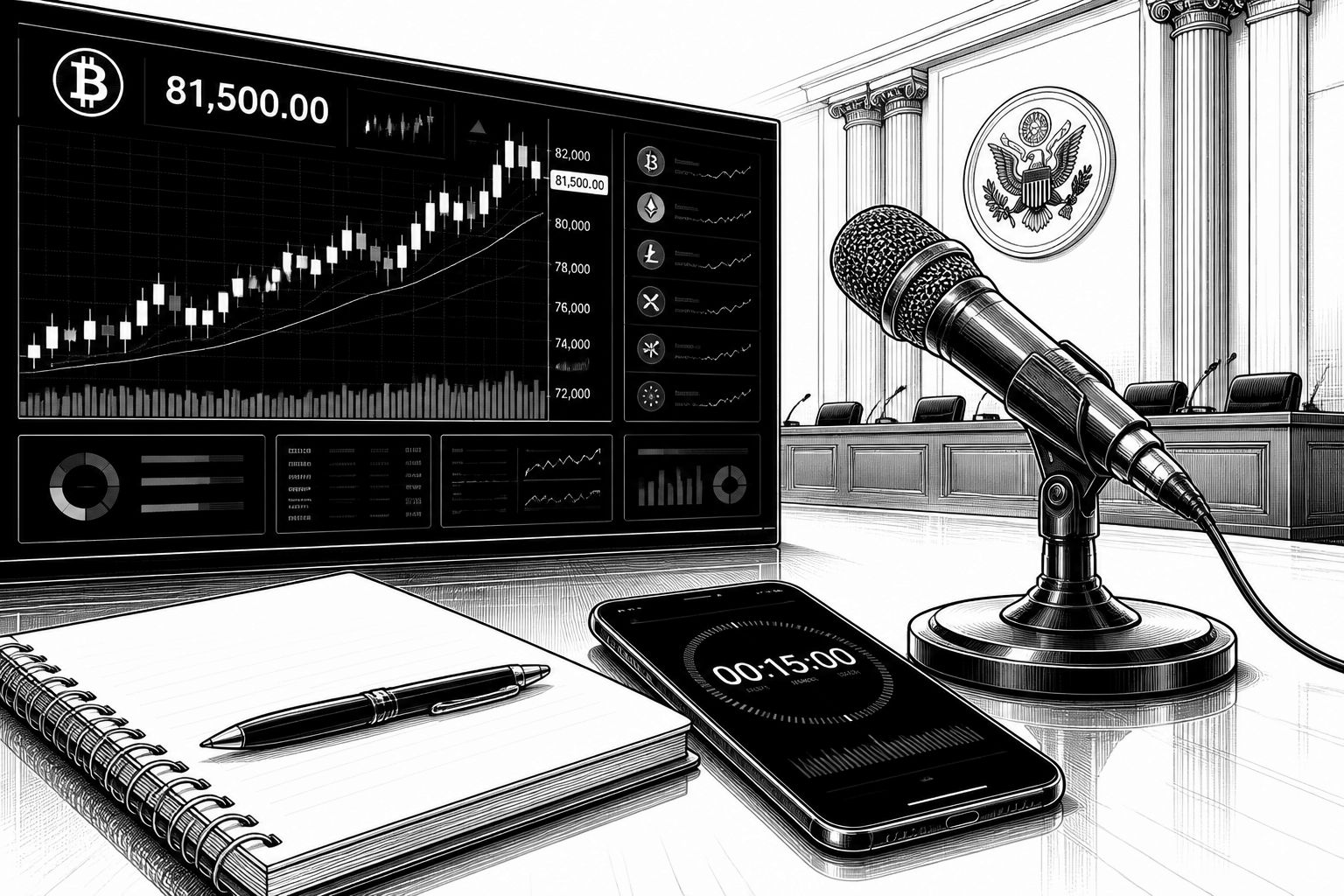 Bitcoin vor der Fed bei 81.500 Dollar: ETF-Zuflüsse stützen, Warsh-Entscheidung rückt näher Bitcoin vor der Fed bei 81.500 Dollar: ETF-Zuflüsse stützen, Warsh-Entscheidung rückt näher