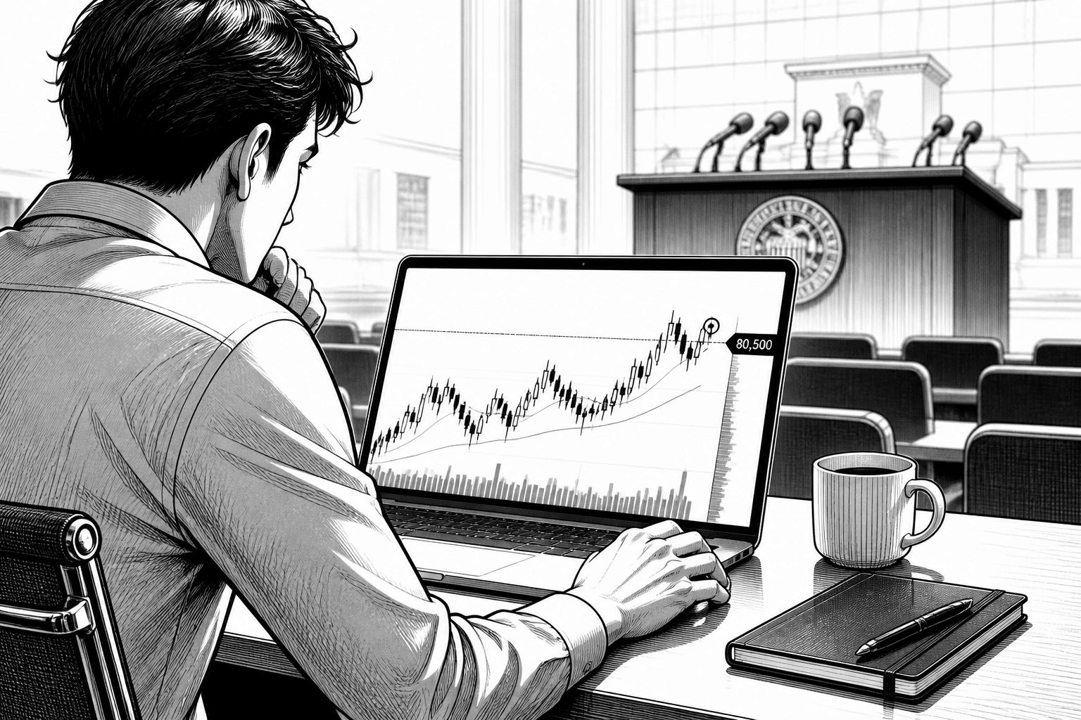 Bitcoin pendelt nahe 80.500 US-Dollar vor Fed-Zinsentscheidung und Midterms Bitcoin pendelt nahe 80.500 US-Dollar vor Fed-Zinsentscheidung und Midterms