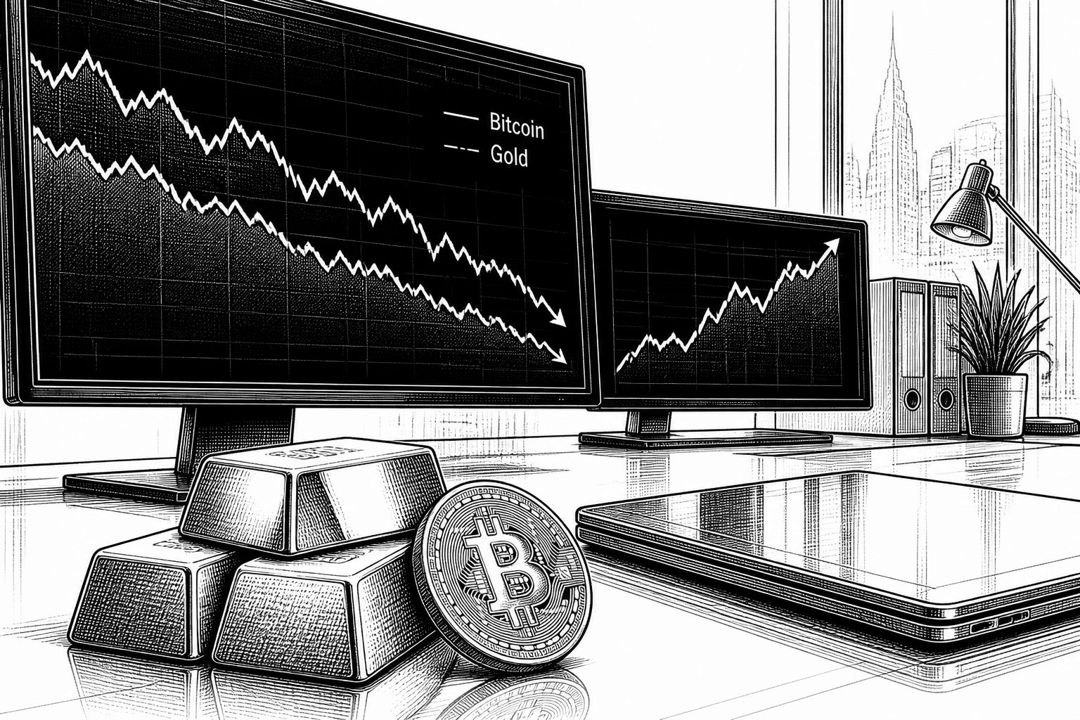 Warum Bitcoin und Gold 2026 trotz „Safe Haven“-Status abfallen Warum Bitcoin und Gold 2026 trotz „Safe Haven“-Status abfallen