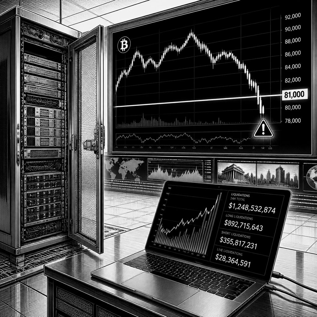 Bitcoin unter 81.000 US-Dollar: Rund 1 Mrd. Krypto-Liquidationen lösen Verkaufswelle aus Bitcoin unter 81.000 US-Dollar: Rund 1 Mrd. Krypto-Liquidationen lösen Verkaufswelle aus