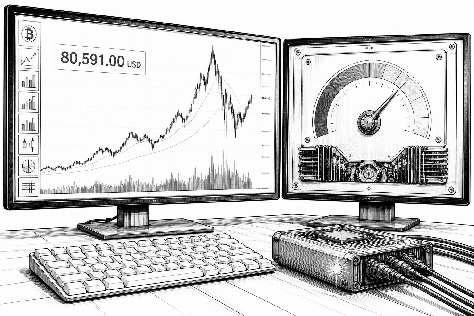 Bitcoin vor Mining-Schwierigkeitsanpassung: Kurs bei 80.591 USD Bitcoin vor Mining-Schwierigkeitsanpassung: Kurs bei 80.591 USD