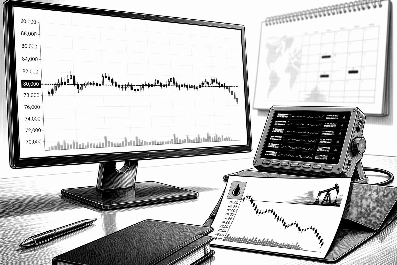 Bitcoin hält sich um 80.000 US-Dollar: Öl- und Zins-Sorgen bremsen Bitcoin hält sich um 80.000 US-Dollar: Öl- und Zins-Sorgen bremsen