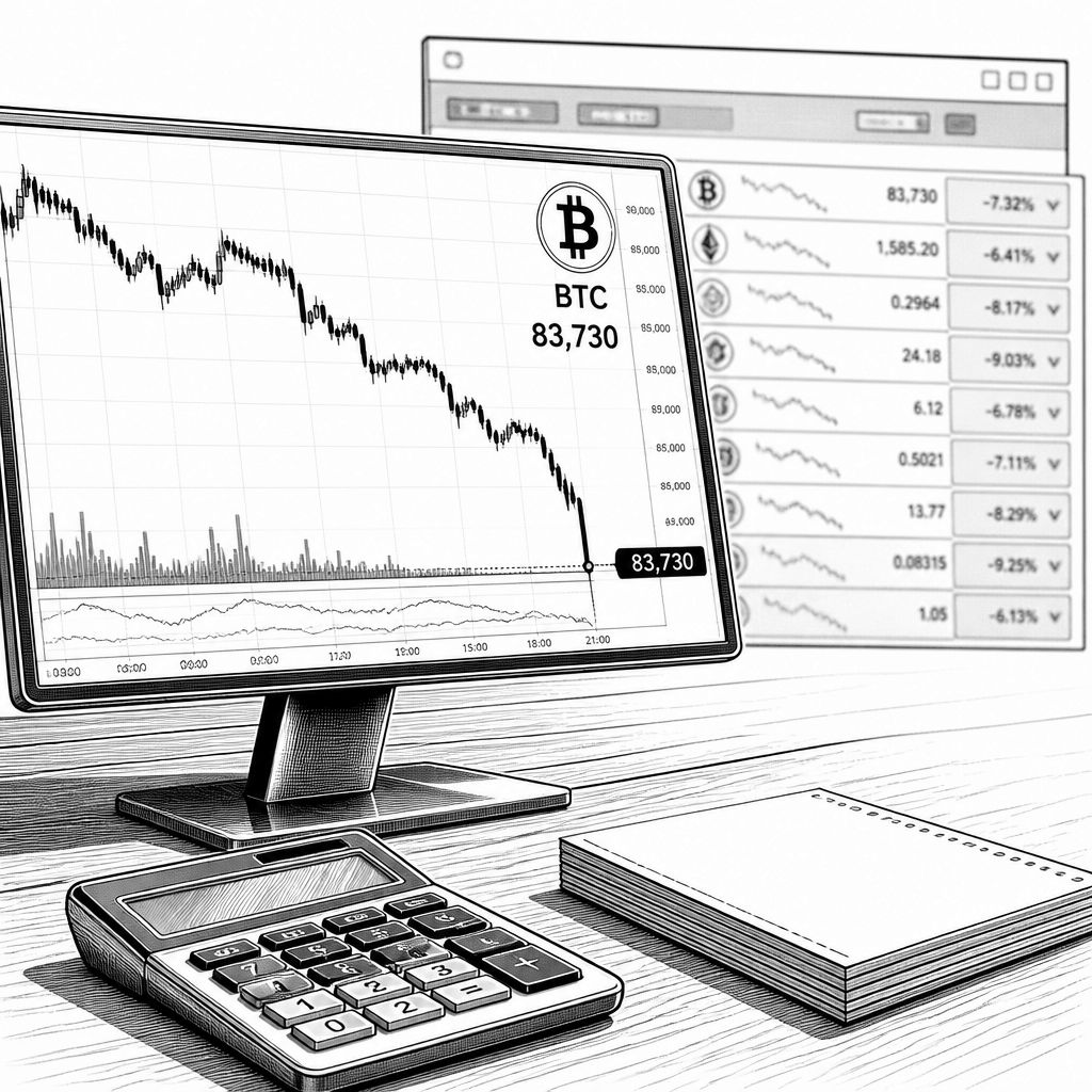 Bitcoin rutscht unter 84.000 US-Dollar: Ether, XRP und Solana geben nach Bitcoin rutscht unter 84.000 US-Dollar: Ether, XRP und Solana geben nach