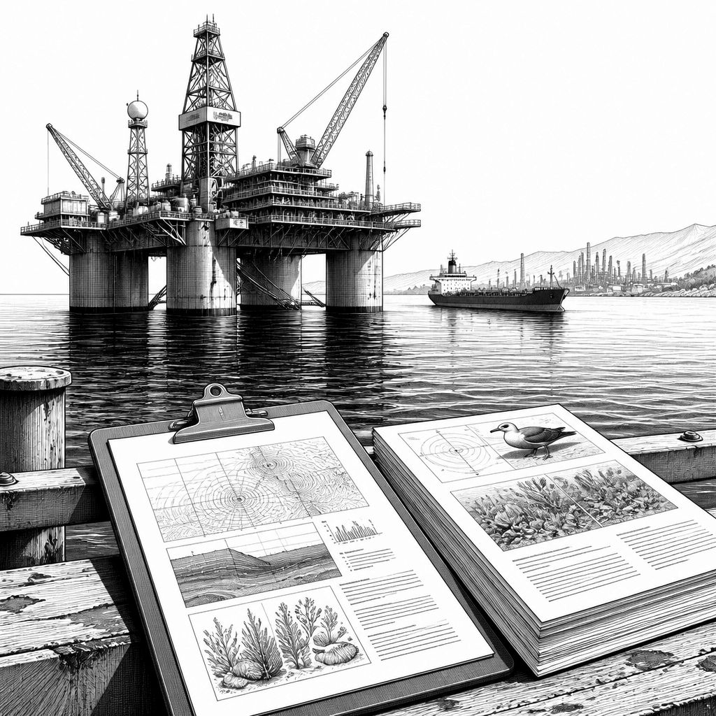 Bohrplattform nahe Usedom: CEP plant zweite Bohrung und künstliche Insel Bohrplattform nahe Usedom: CEP plant zweite Bohrung und künstliche Insel