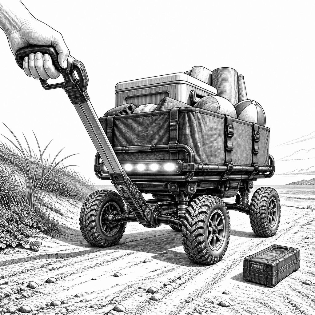 BougeRV DuneRover: ferngesteuertes Lastenboard fürs Gelände mit KI-freier Motorassist BougeRV DuneRover: ferngesteuertes Lastenboard fürs Gelände mit KI-freier Motorassist