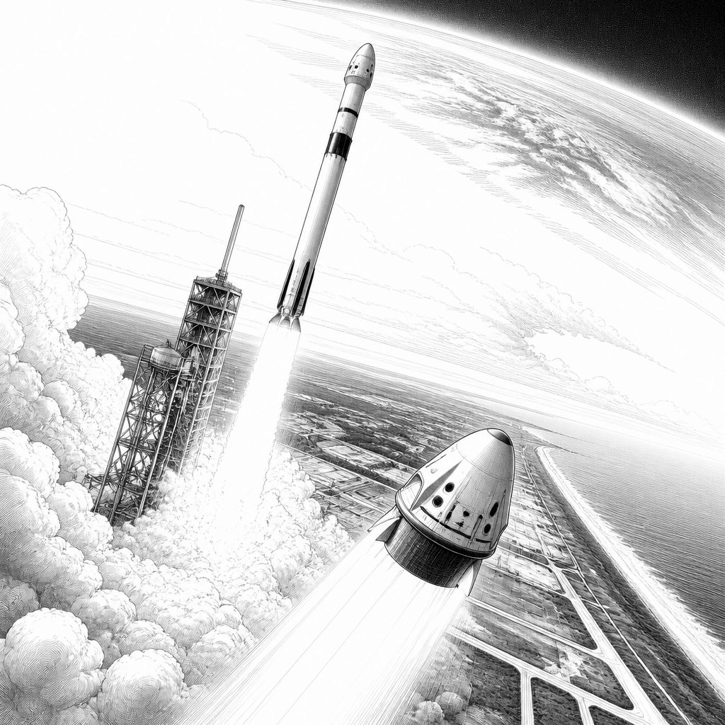 Crew-13 auf dem Weg zur ISS: Start mit Falcon 9 nach Verzögerung Crew-13 auf dem Weg zur ISS: Start mit Falcon 9 nach Verzögerung